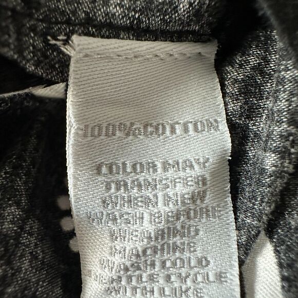 Vintage I. Magnin Womens Floral Tunic Top Button Placket Cap Sleeve Black Small - Picture 6 of 7